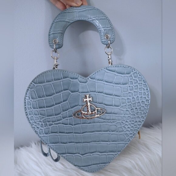 NEW Vivienne Westwood heart-shaped 2-way bag NWT w/COA - Picture 3 of 10
